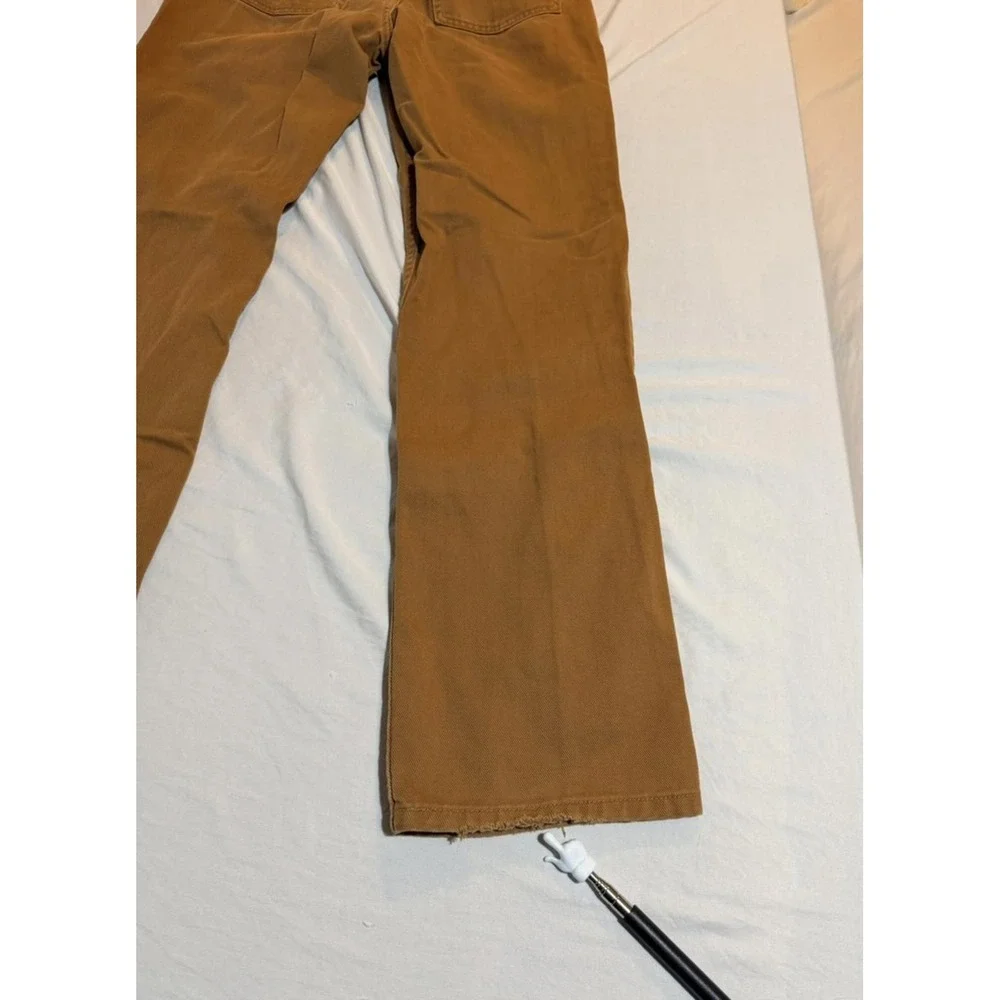 L.L. Bean Mens 100% Cotton Straight Fit Khaki Jeans‎ Size 31x32